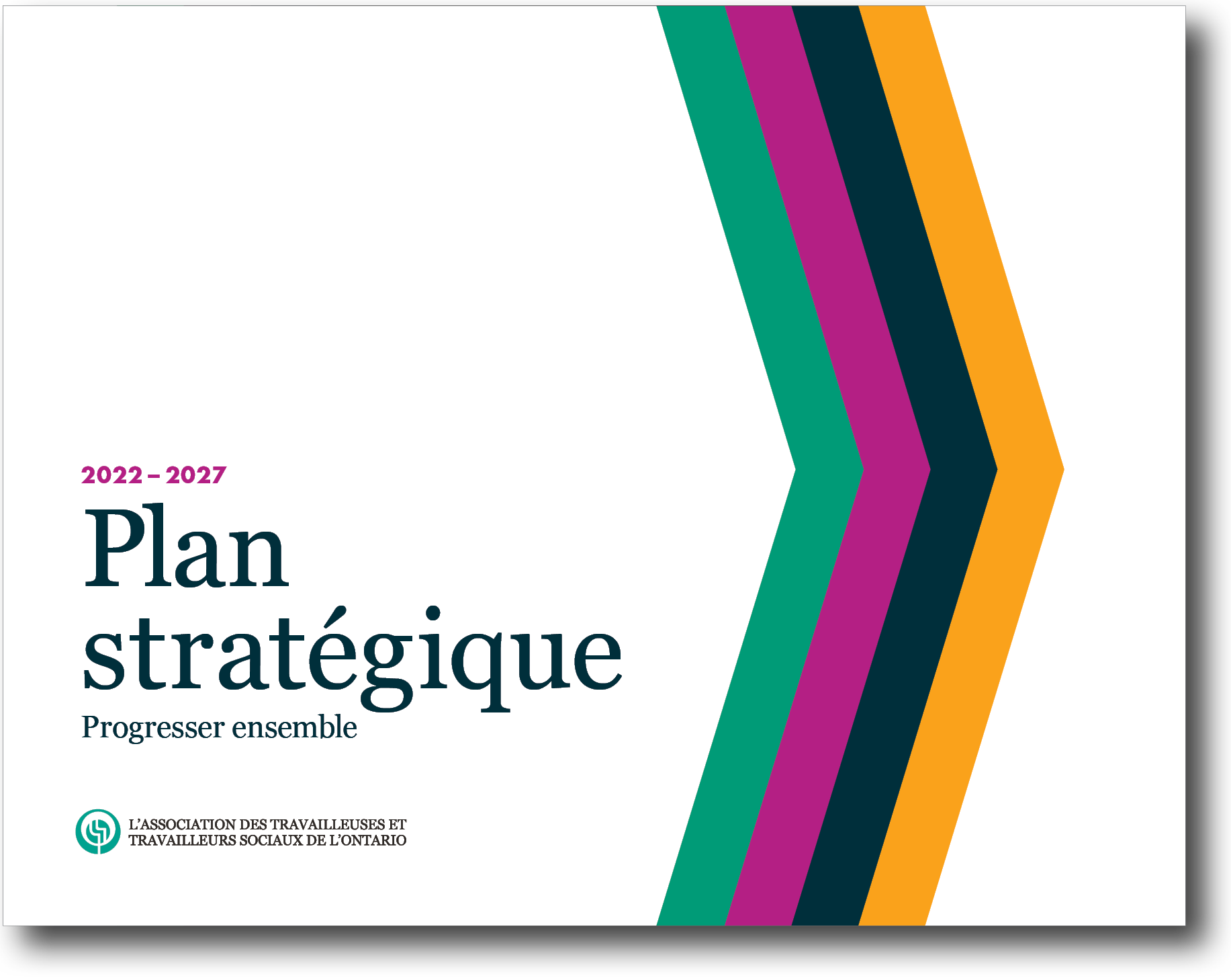 Page de couverture de la version détaillée du plan stratégique 2022-2027 de l'OASW.